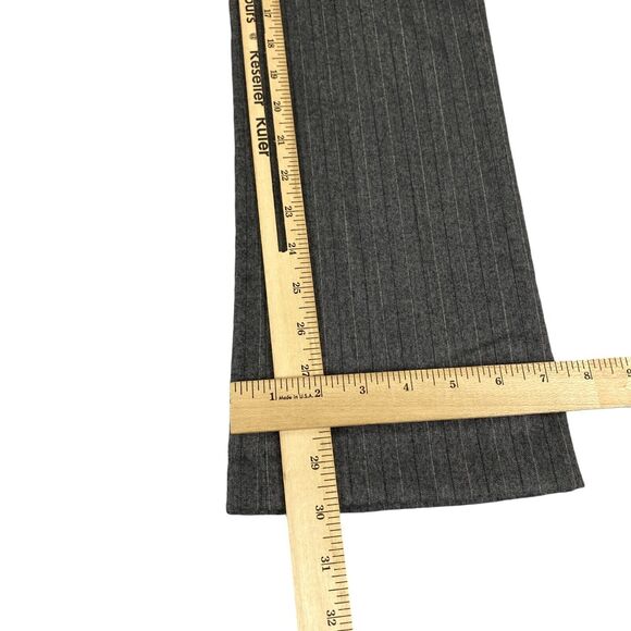 Elliott Lauren Trouser Pants Womens Size 4 Gray Pinstriped Bootcut Leg - Picture 7 of 16